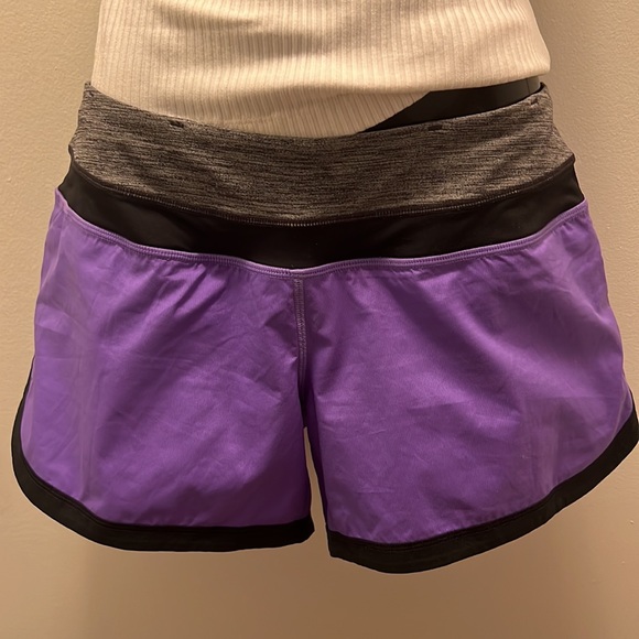 Purple Lululemon run shorts - Picture 1 of 4